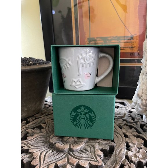 Starbucks 3oz Demitasse Espresso Cup Siren Mermaid Face 2016 NWT - Picture 1 of 3